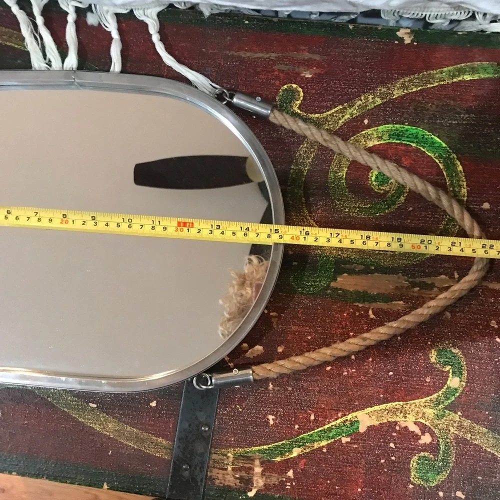 ▪️VINTAGE Silver Tin/Metal Mirror